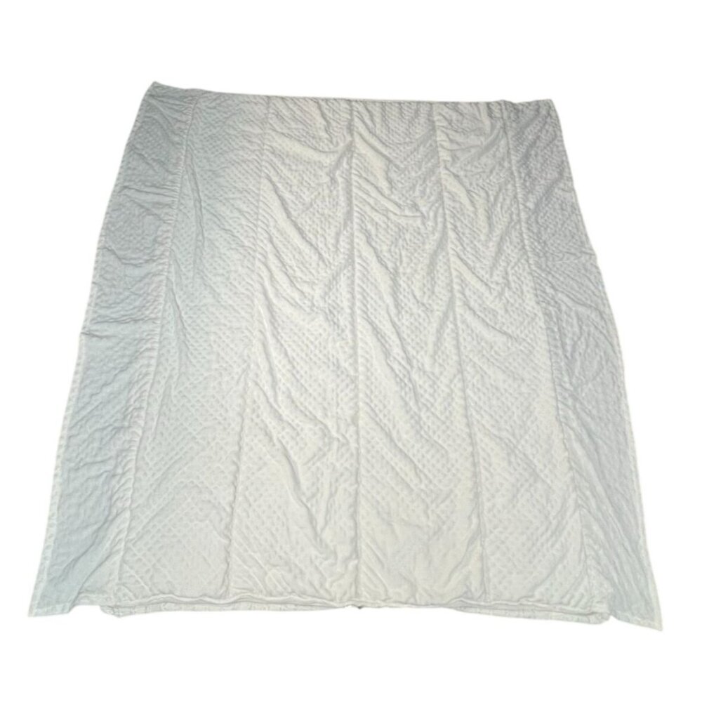 Beddys White Quilted Zippered Connecting Twin Comforter 52x75 Snuggle Sleep Bag